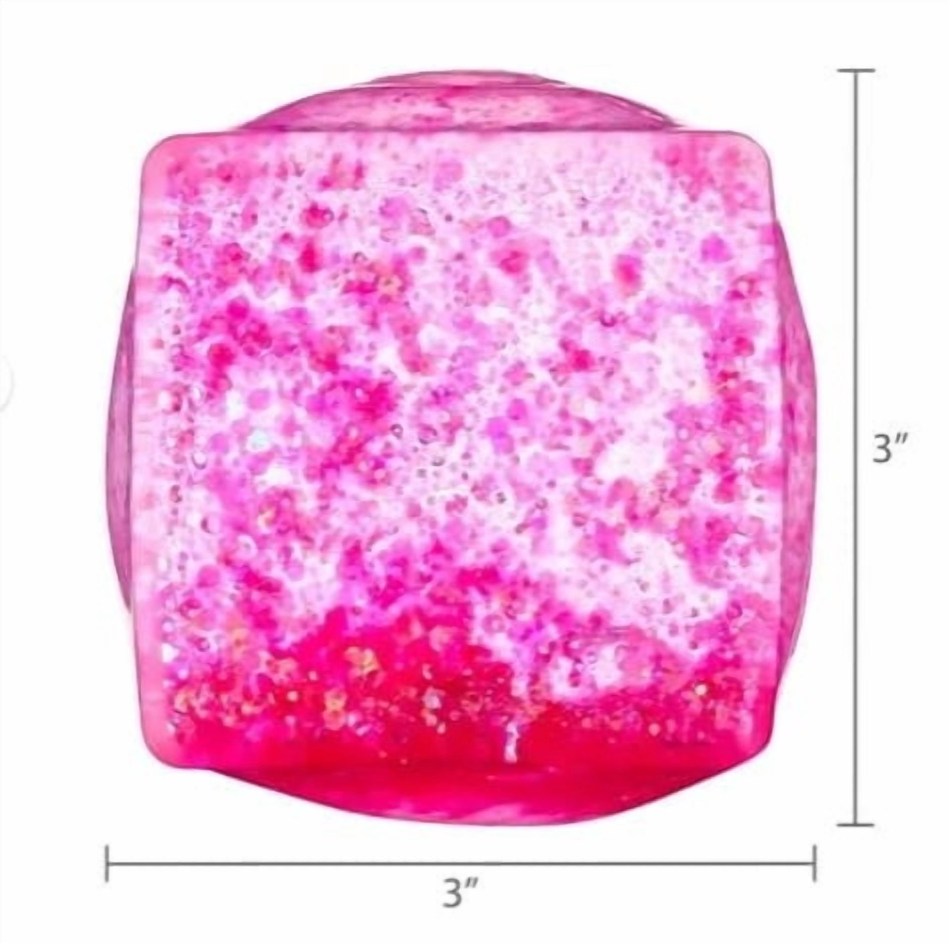 Sparkly Sugar Squishy Cube, 3 Inch Easter Fidget Accessory