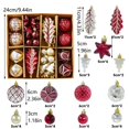 thumbnail image 4 of 40PC Christmas Balls Ornaments Xmas Tree Hanging Balls for Holiday Party Wedding Decoration, Shatterproof Tree Ornaments for Home and Event Display,2.4 Inch, 4 of 9