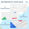 thumbnail image 2 of FORMRS Boys Rash Guard Short Sleeves Swim Shirt Quick Dry UPF 50+ Sun Protection, Sizes 3-12T, Blue Retro Triangles, 2 of 6