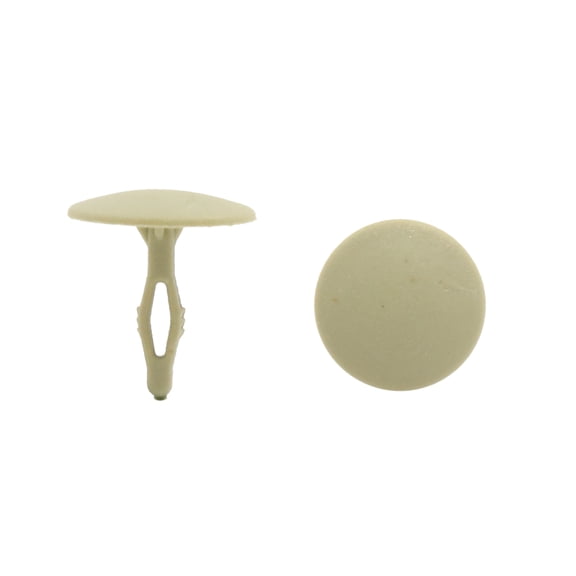 Unique Bargains 20Pcs Beige Universal Car Plastic Rivets Push Fastener Retainer Clips 5mm