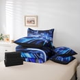thumbnail image 6 of Castle Fairy Blue Car Boy Twin Bedding Sets,Extreme Sport Bedding Comforter Set, 6 of 8