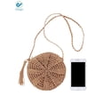 thumbnail image 5 of Deago Women's Straw Crossbody Bags Weave Rattan Summer Beach Shoulder Bag Purse Handbags with Tassel, 5 of 10