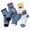 H117-Blue, variant on TOWED22 Toddler Boy Girl Socks with Grips 5 Pairs Kids Anti Slip Cotton Crew Socks for Boys 0-13 Years(Navy,6-8 Y)