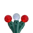 thumbnail image 2 of Northlight LED G12 Berry Faceted Christmas Lights - Red and Pure White - 15.9' Green Wire - 50ct, 2 of 3