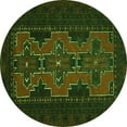 thumbnail image 1 of Ahgly Company Indoor Round Persian Green Traditional Area Rugs, 7' Round, 1 of 1