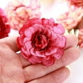 thumbnail image 3 of 10Pcs Multi-layer Artificial Simulation Flower Heads Wedding Party Home Decor Red Silk Cloth, 3 of 8