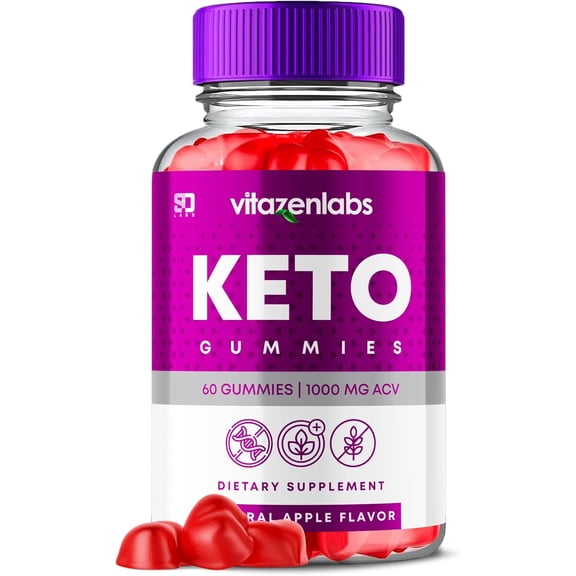 VitaZen Labs Keto ACV 1000MG Supplement Advanced Formula 60 Gummies