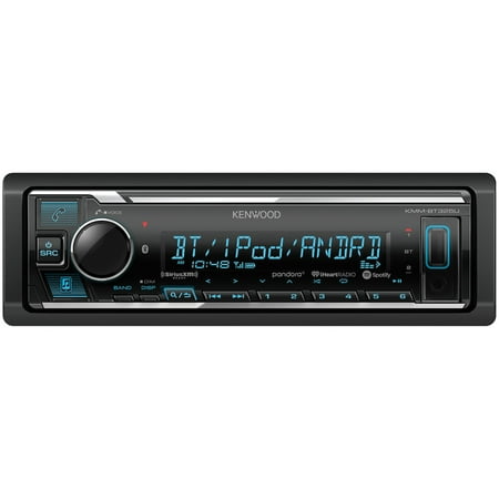 KENWOOD KMM-BT325U Single-DIN In-Dash Digital Media Receiver with Bluetooth and SiriusXM