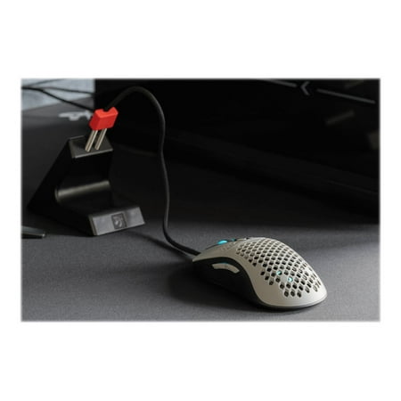 Arozzi - Favo AZ-FAVO-BKGY Lightweight Wired Optical Gaming Mouse - Gray