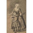 thumbnail image 2 of Cornelis Troost 12x18 Black Ornate Wood Framed Double Matted Museum Art Print Titled - A Woman Showing a Weeping Boy His Shoe of Switches (Mid-18th Century), 2 of 5