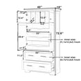 thumbnail image 2 of Harper & Bright Designs Tall Farmhouse Kitchen Pantry with 4 Doors, Dining Storage Cabinet with Pull-Out Trays, Freestanding Storage Cabinets with Drawers and Cake Pan Storage Organizer, White, 2 of 20