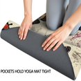 thumbnail image 3 of Butterfly Colorful Wing Pattern Hot Yoga Mat Towel Non Slip for Hot Yoga - Quick-Drying Yoga Mat Cover with 4 Corner Pockets with Travel Bag - Hot Yoga Towel Non Slip 70"x26", 3 of 6