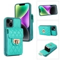 thumbnail image 3 of Nalacover Crossbody Wallet Case for iPhone 15 Plus, [6 Card Slots] Leather Purse Phone Case Luxury Buckle Closure Card Holder Shoulder Strap Handbag Case Women For iPhone 15 Plus, Green, 3 of 11