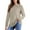 Beige, variant on HAiming Womens Tops Dressy Casual Long Sleeve Crew Neck Pullover Shirts Winter Trendy Tops Basic Shirt