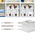 thumbnail image 4 of Yayeee Foldable Storage Basket for Shelves with Handles Set of 2 Waterproof Cloth Bins, Halloween Ghost, 4 of 7