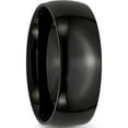 thumbnail image 4 of Stainless Steel 8mm Black Ip-Plated Polished Band (Size 8.5) Made In China sr314-8.5, 4 of 5