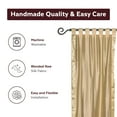 thumbnail image 4 of Golden  Tab Top  Sheer Sari Curtain / Drape / Panel   - 80W x 108L - Piece, 4 of 4