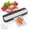 Black Vacuum Sealers+Cutter, variant on Vacuum Sealing Machine, Automatic Food Sealer with Dry/Moist Modes, Built-in Cutter, 10 Vacuum Bags and 1 Vacuum Seal Roll Included
