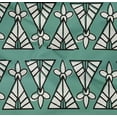 thumbnail image 4 of oneOone Organic Cotton Poplin Twill Fabric Floral & Triangle Block Print Fabric BTY 42 Inch Wide, 4 of 4