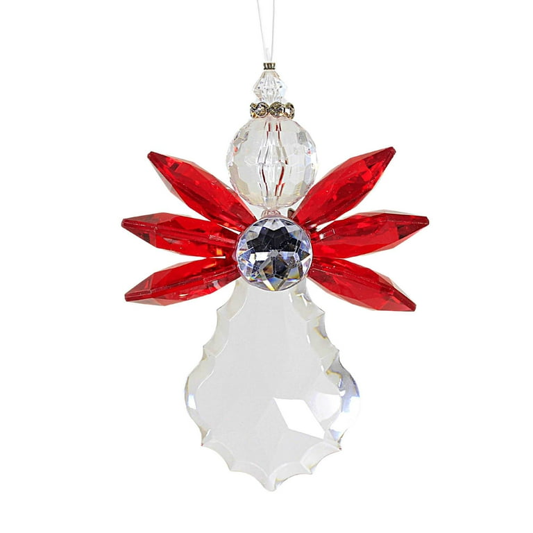Ganz Cardinal Angel Ornament - One Ornament 4.25 Inch, Acrylic