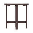 thumbnail image 4 of Garden 18" Inch Round Plastic Outdoor Patio Side Table, Dark Brown, 4 of 7