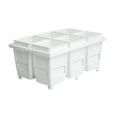 thumbnail image 3 of harayaa Square Nursery Pots Decorative Reusable Plant Pots for Garden Office Flowers 10cm white, 3 of 8
