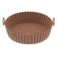 thumbnail image 1 of Freidora De Silicona Redonda, Espesa, De Grado Alimenticio, Flexible, Reutilizable, Recomendado Para Freidora Y Horno Por Debajo De 221 Degrees Celsius, Lavavajillas, Accesorios,, 1 of 8