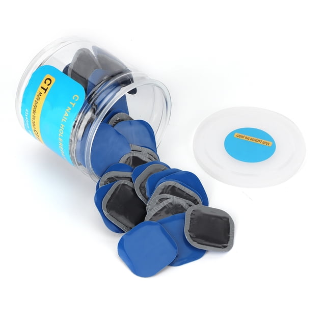 Tire Patch Rubber Tire Patch 80Pcs Tire Patch Puncture Repair Rubber Stick Tool 45x45mm Universal For Car Motorcycle