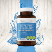 Respiratory Immune Boost 120 Capsules, 500 mg, Echinacea, Garlic, Marshmallow root, Cayenne, Astragalus, Eleuthero Siberian Ginseng. Lung Congestion Formula