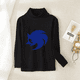 thumbnail image 3 of Camiseta de manga larga con estampado de Sonics para mujer, de color puro, de algodón, informal, con dibujos animados bonitos, de anime, transpirable y absorbente de sudor para niños, 3 of 5