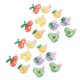 thumbnail image 5 of Juego de 20 horquillas para el pelo para perros, gatos y conejos en varios colores con estampados de frutas, 5 of 8