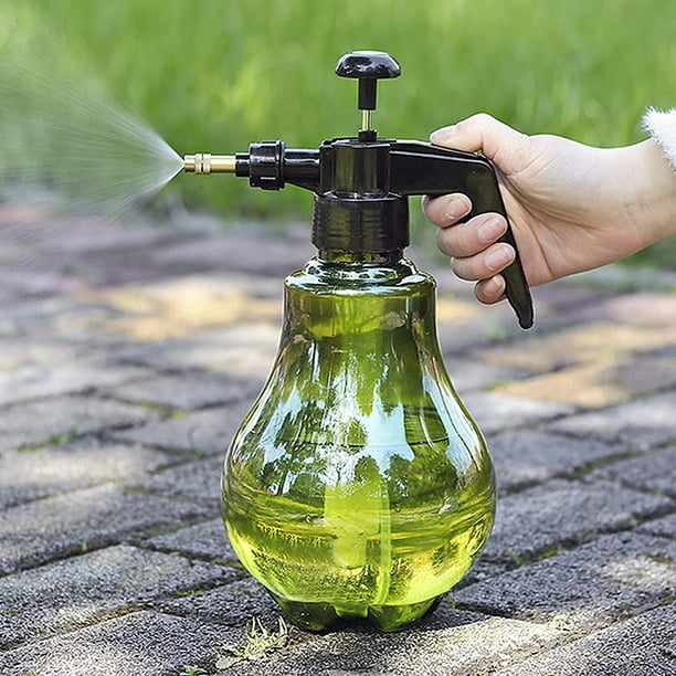 Gris - Tanque de aire comprimido de 1,5 litros, botella de jardinería, pulverizador de plantas, bomba de pistón, regadera para jardinería doméstica