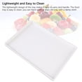 thumbnail image 3 of Rectangle Serving Tray, Large Reusable Rectangular Party Platter Reusable Tray for Veggie, Snack, Fruit, Cookies, Desserts in Kitchen Pantry Organization, 3 of 7