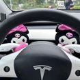 thumbnail image 3 of Sanrioed-muñeco de peluche Kuromi de dibujos animados para coche, limpiaparabrisas, señal de giro, espejo retrovisor decorativo para coche, colgante, accesorios de Interior Kawaii, 3 of 5