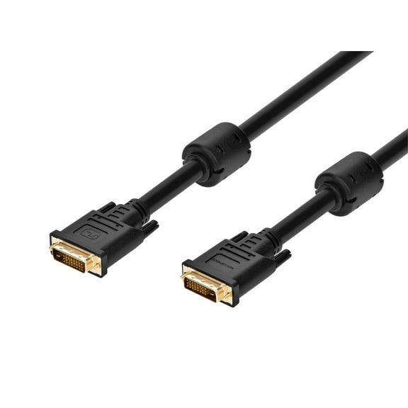 Monoprice DVI-D Cable - 35 Feet - Black | 24AWG CL2 Dual Link 9.9 Gbps
