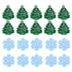 thumbnail image 1 of 20 piezas parches bordados de Navidad apliques de árbol de Navidad accesorios de ropa, 1 of 8