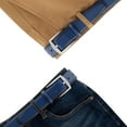thumbnail image 2 of KM Legend Mens Leather Dress Belt for Work Business and Casual(BLUE, 32), 2 of 7