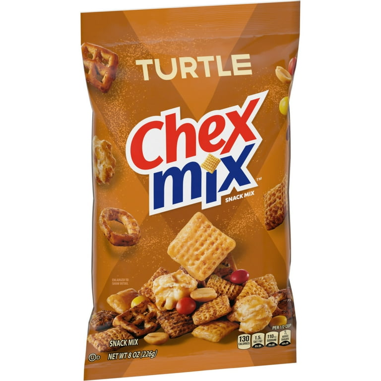 Chex Mix Party Pack, Turtle Snack Mix, Indulgent 8 oz Bag