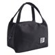 thumbnail image 1 of Bolsa de almuerzo con parche impermeable, bolsa de mano con aislamiento térmico Bento (negro) Tmvgtek Libre de BPA, 1 of 4