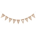 thumbnail image 1 of Guirnalda de banderines de arpillera GOOHOCHY CANDY BAR para decoración de bodas y fiestas (marrón), 1 of 7