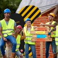 3 Pieces Construction Arch Backdrop Cover Set, Brick and Excavator ...