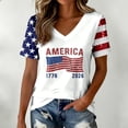 thumbnail image 2 of 2026 USA 250th Anniversary T Shirt Women Patriotic 4th of July Tee for Soccer Baseball Game Day, 2 of 4
