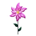 thumbnail image 1 of 1 PCS Metal Flower Garden Stakes Decor, Outdoor blue star flower pink Yard Art, Indoor Outside Pathway Patio Yard Lawn Decorations, 1 of 8