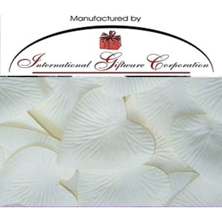 Heart Shaped Silk Rose Petals - Ivory - 1000 Silk Rose Petals Wedding Favors - Wedding Reception and Party Supplies