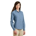 thumbnail image 4 of Port & Company ® - Ladies Long Sleeve Value Denim Shirt. LSP10, 4 of 6
