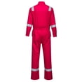 thumbnail image 2 of Portwest FR94 Men's FR Coverall, Lightweight Flame Resistant Bizflame 88/12 Iona Protective Workwear Red, Large, 2 of 2