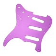 thumbnail image 2 of Guitarra Pickguard Scratch Plate 11 Agujeros con Tornillo Aluminio Metal Morado Reemplazo para  Mexicano / Americano Estándar Moderno CUTICAT  Placa de rayado del golpeador, 2 of 8