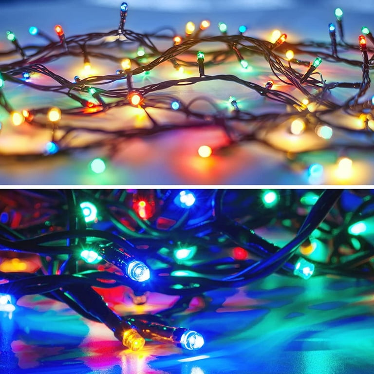 Rgb Color Changing Christmas Lights, 100 Led / 200led Rgb Xmas Tree Lights,  Halloween Lights With Remote Timer Fairy Twinkle Lights, Plug In Light,  Indoor Outdoor Xmas Wedding For Christmas, Home, Garden