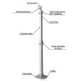 thumbnail image 3 of Universal 20-40cm Projector Ceiling Wall Mount Aluminium Bracket 15kg Capacity, 3 of 4