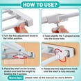 thumbnail image 4 of 2 Pcs School Locker Shelf Organizer - Adjustable Locker Divider Mate Easy to Install for Extending Locker Use Space, 4 of 7